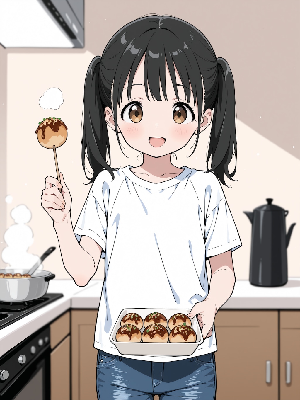 たこ焼き焼けたよ！