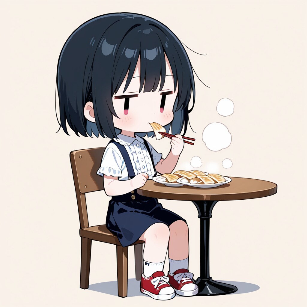 餃子？を食べる | の人気AIイラスト・グラビア