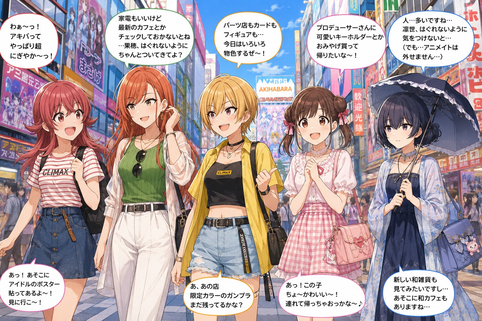 放課後クライマックスガールズの夏コーディネート
