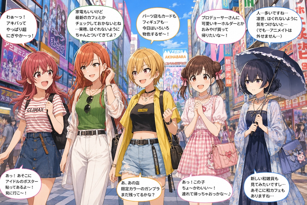 放課後クライマックスガールズの夏コーディネート