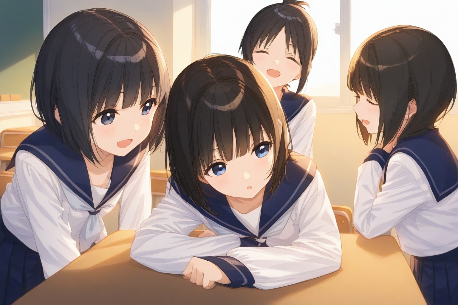 お昼休みの「おはよう」 | の人気AIイラスト・グラビア