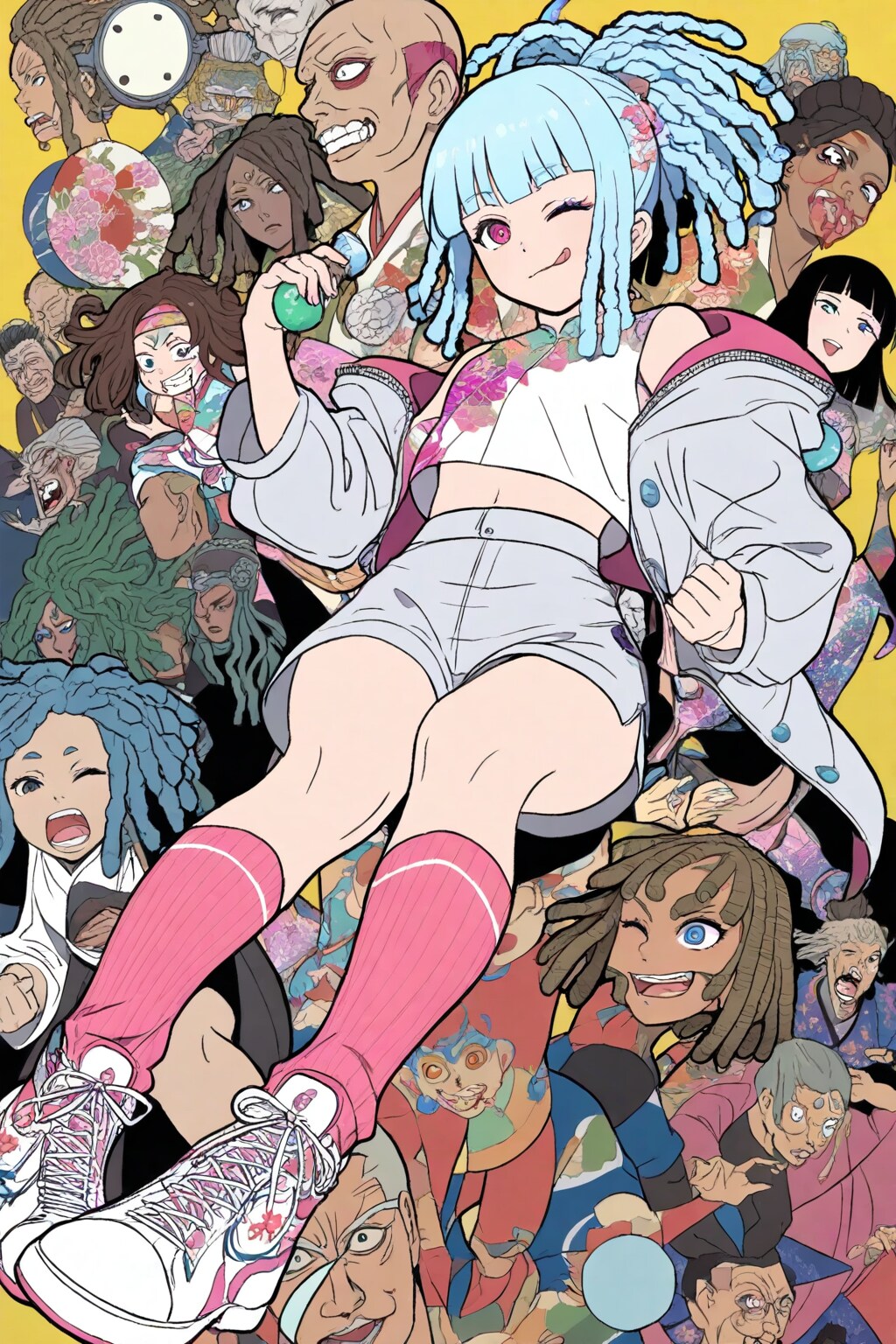 青髪ちゃんとスニーカー