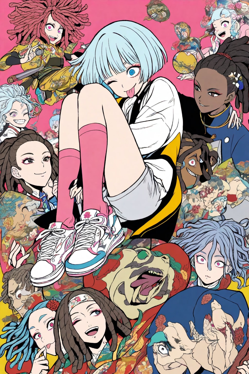 青髪ちゃんとスニーカー