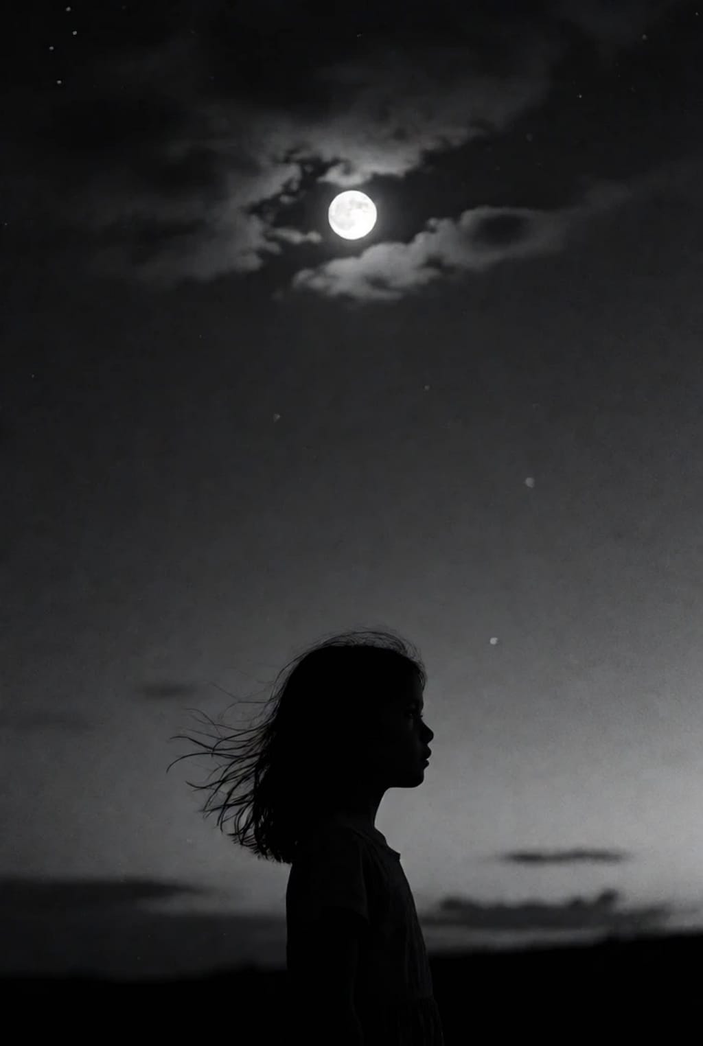 月夜の少女