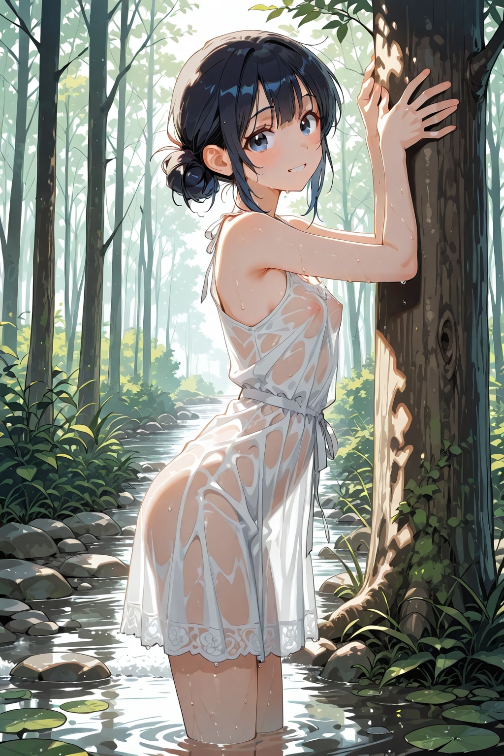 びしょ濡れ女の子18