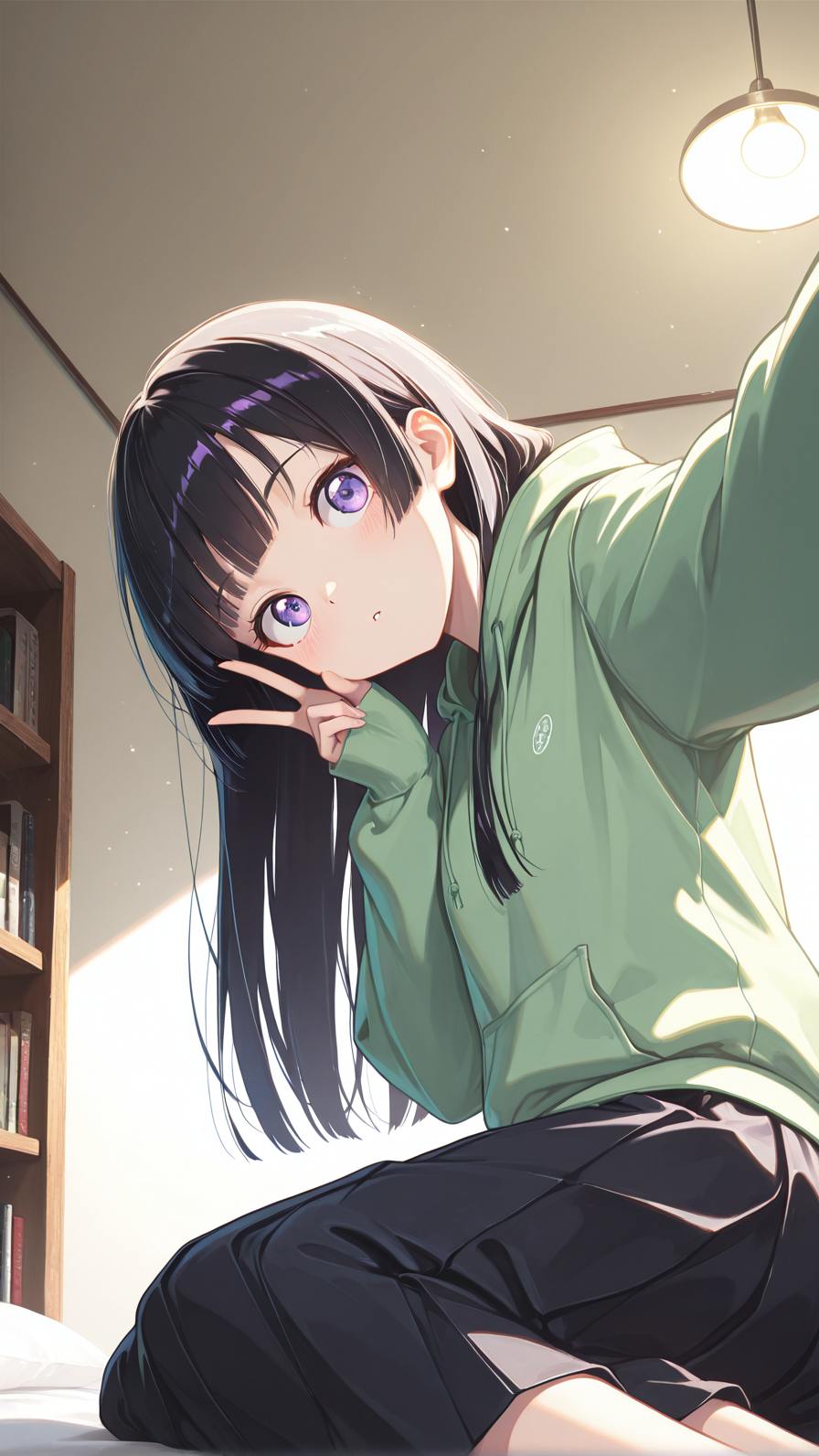 自撮り練習中 | の人気AIイラスト・グラビア