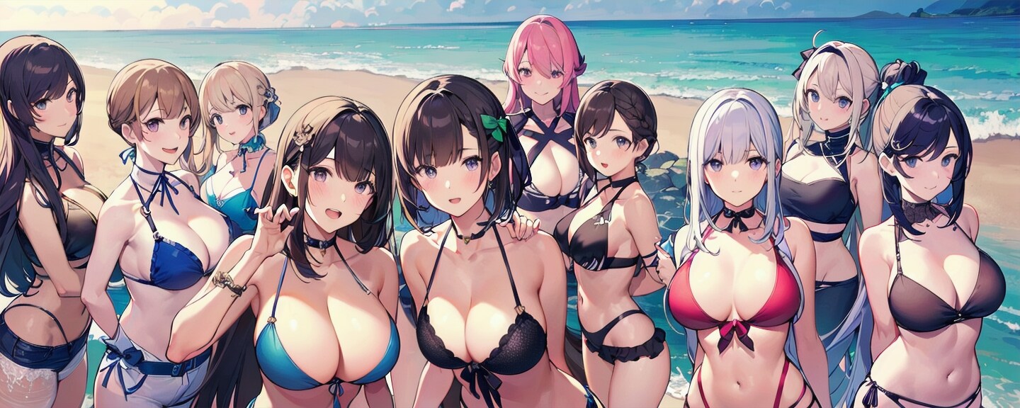 水着の女の子達