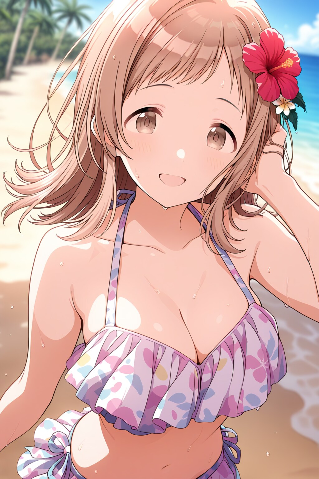 HARPYでフリルビキニな真乃ちゃん👙🏖️❤️