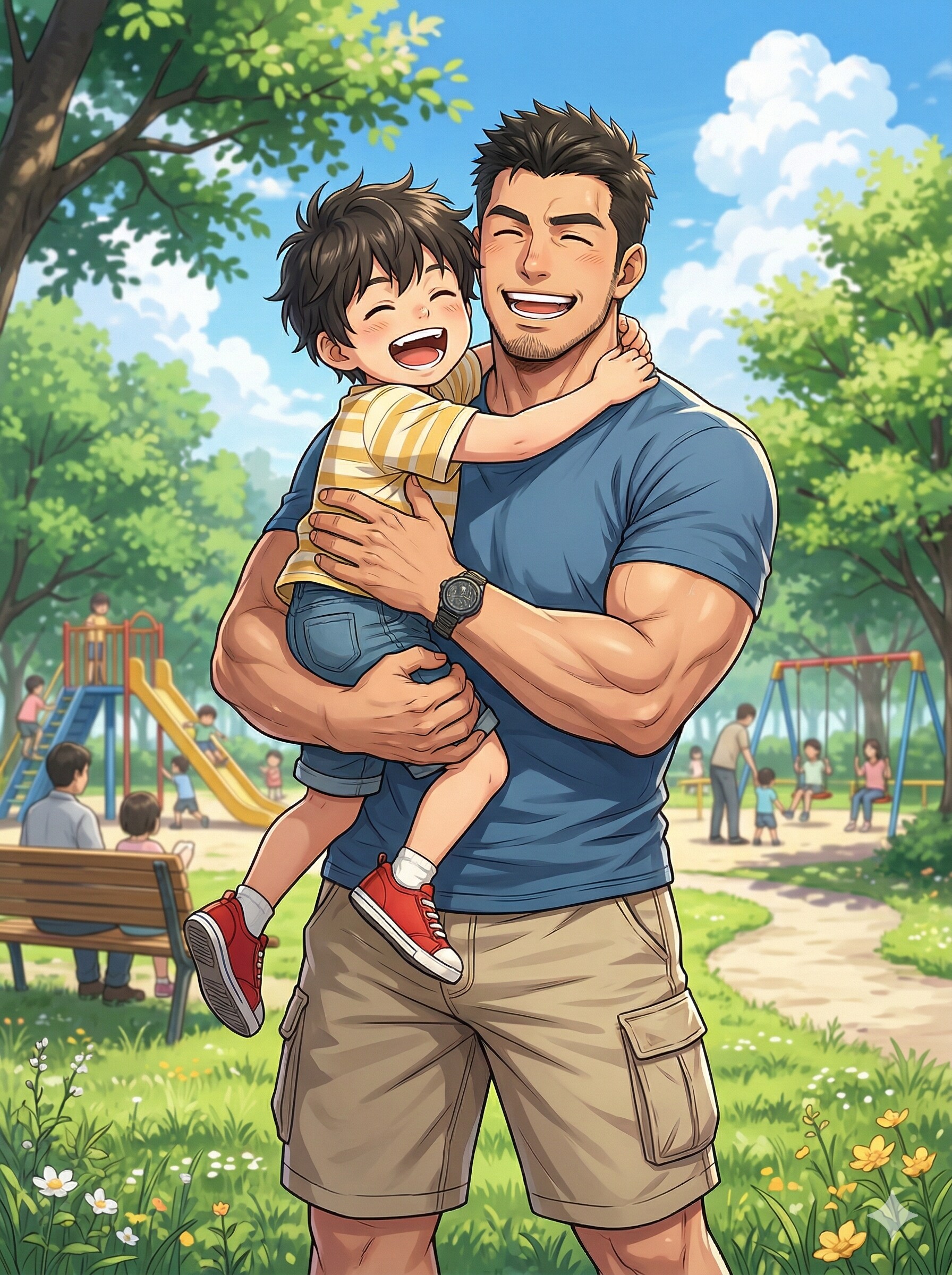父親と息子 | の人気AIイラスト・グラビア