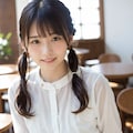 喫茶店のツインテールの女の子 7枚目
