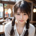 喫茶店のツインテールの女の子 5枚目