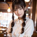 喫茶店のツインテールの女の子 10枚目
