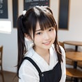 喫茶店のツインテールの女の子 3枚目