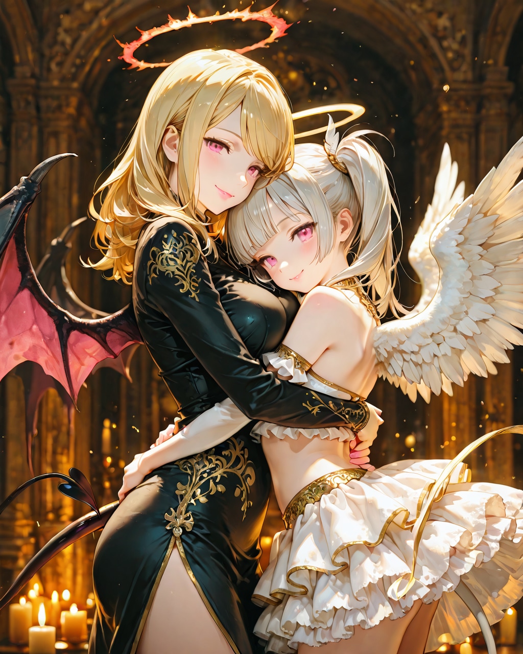 子供天使と大人悪魔 | の人気AIイラスト・グラビア