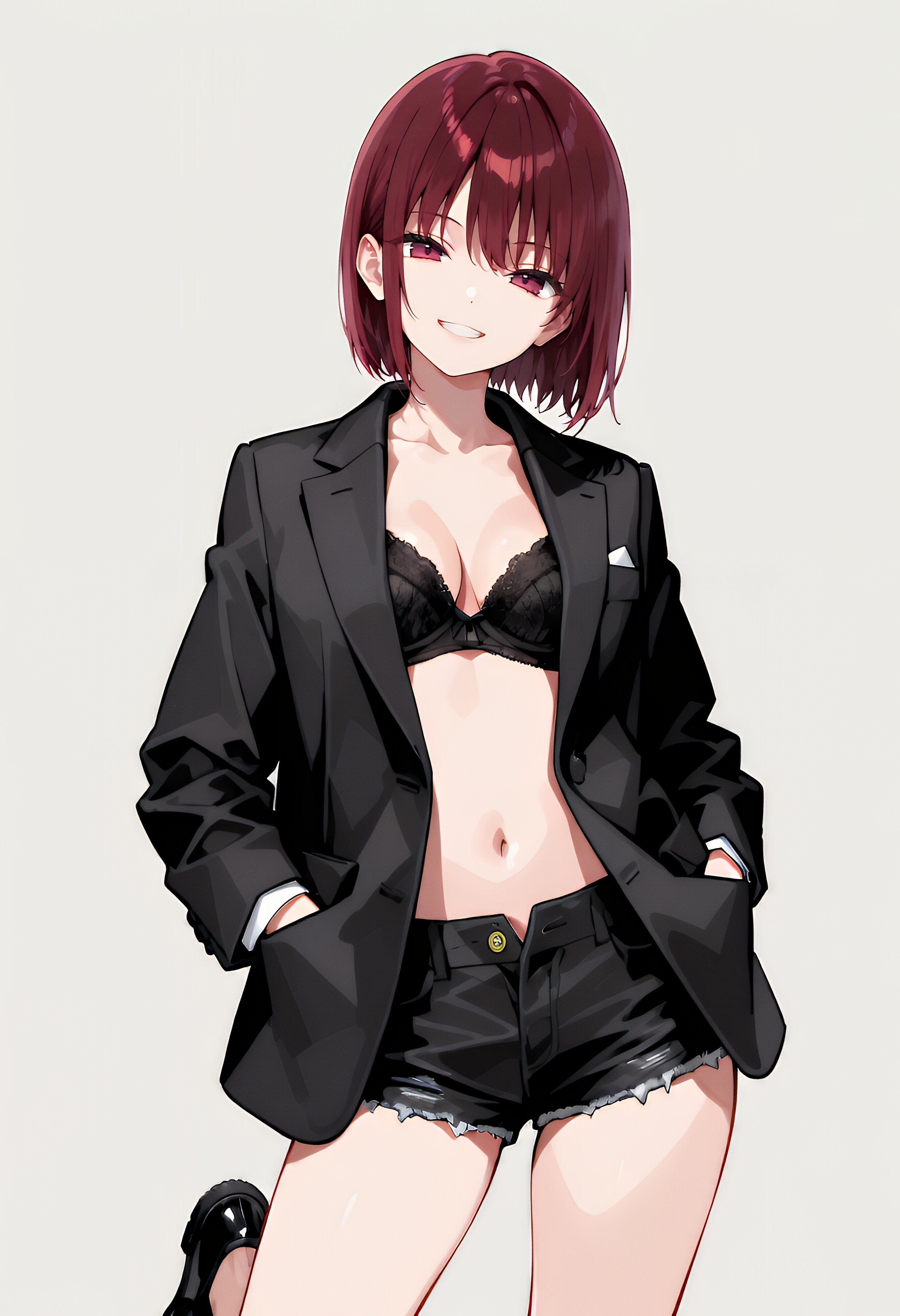 スーツ×ショーツ