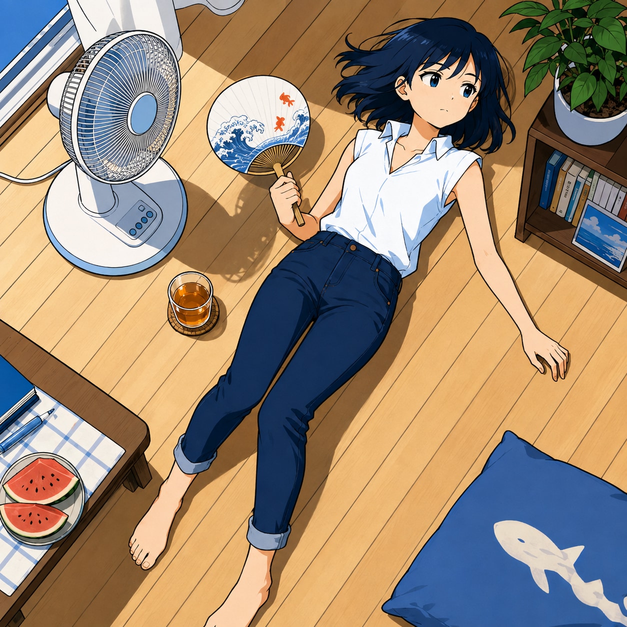 うちわで！