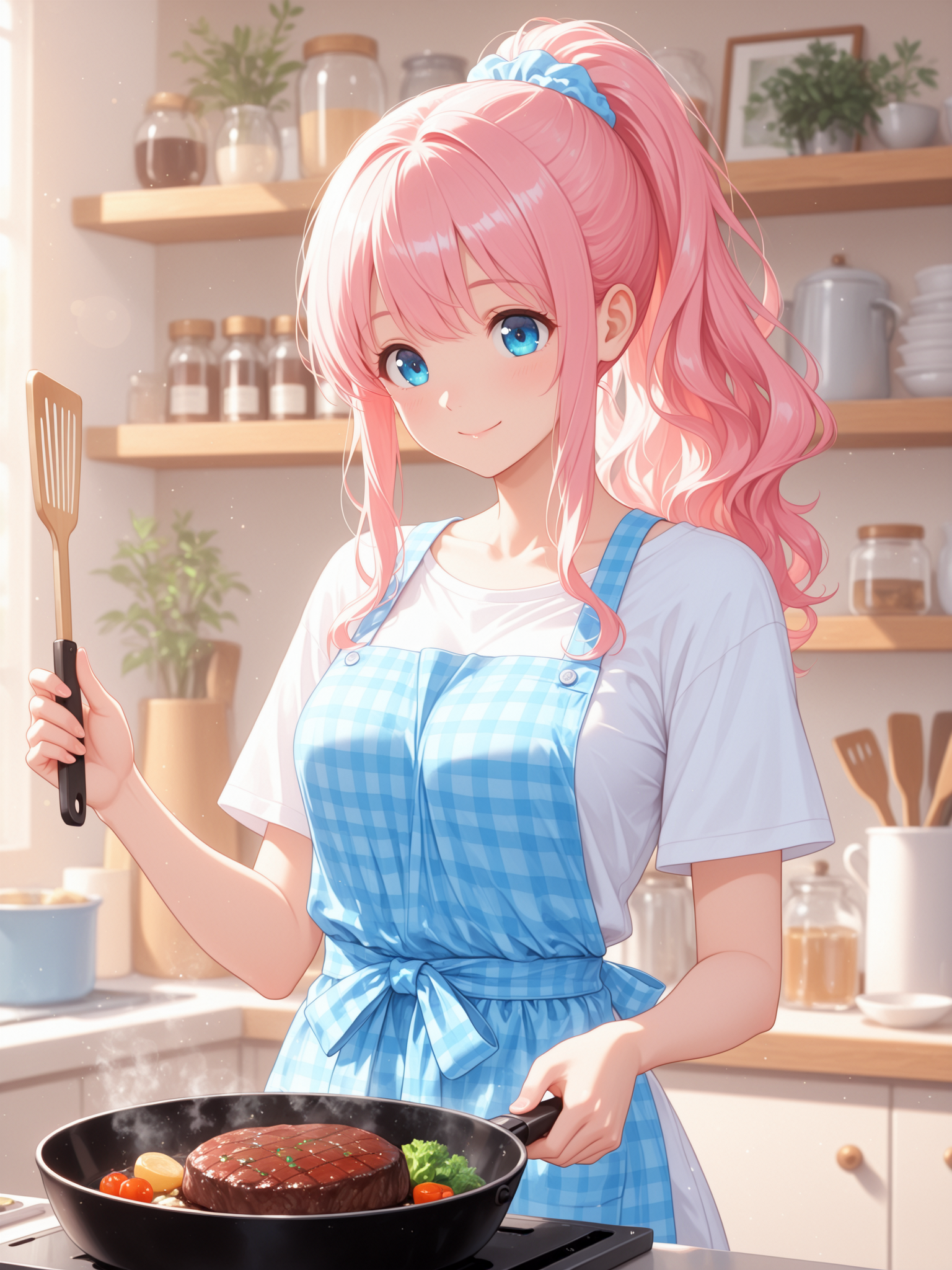 お休みの日にハンバーグを作る