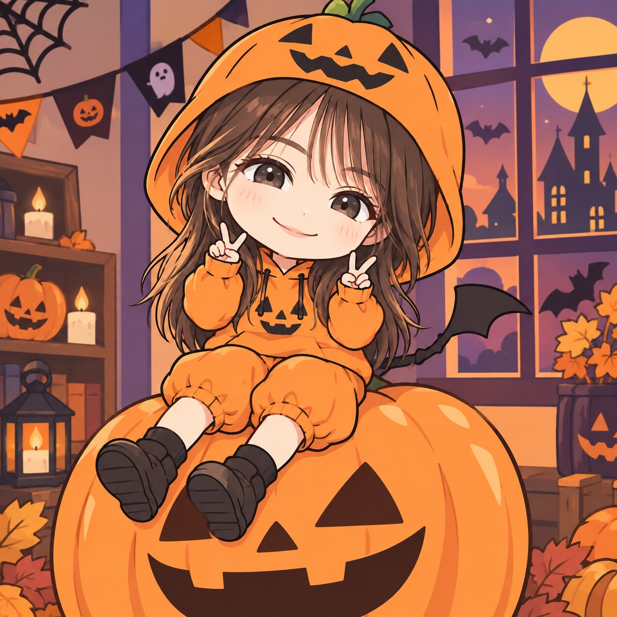 🎃ガール🧡 | の人気AIイラスト・グラビア