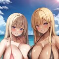 2人のスリングショット水着ちゃんの間に挟まれたい👙 Holara 2枚目