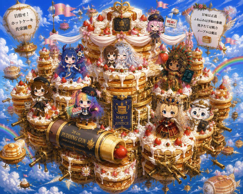 神聖ウェディングホットケーキ空中大要塞《メープル・ジャスティス》