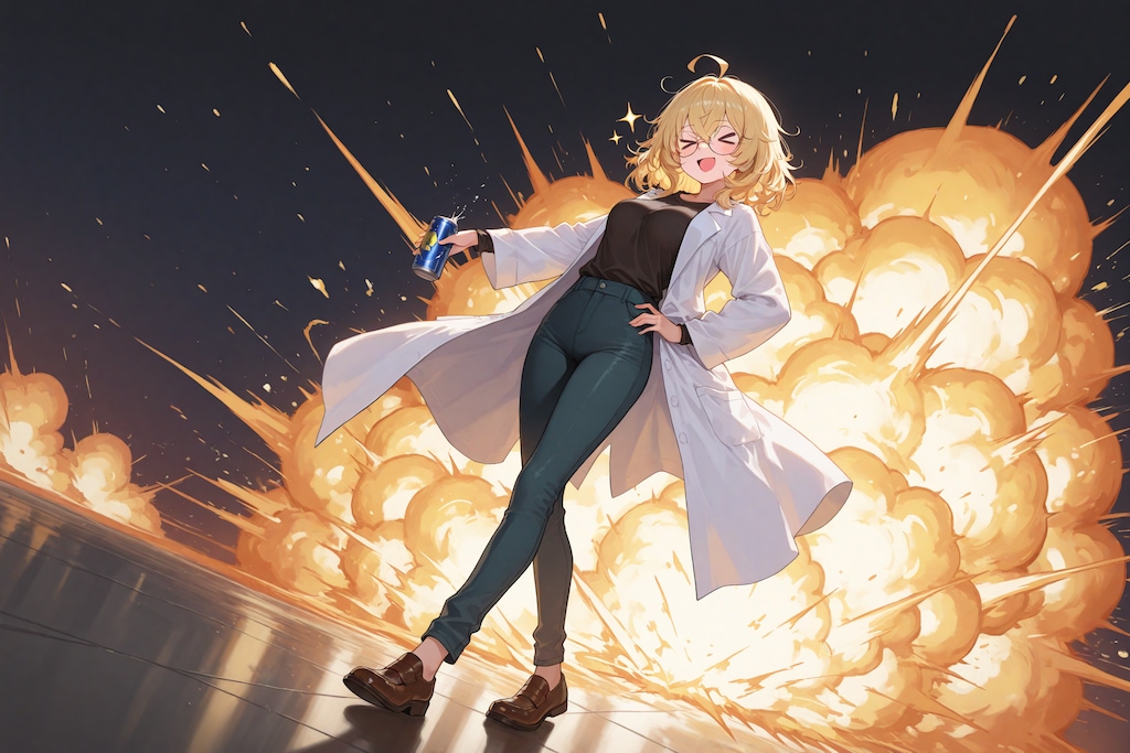缶を投げたら爆発🤣
