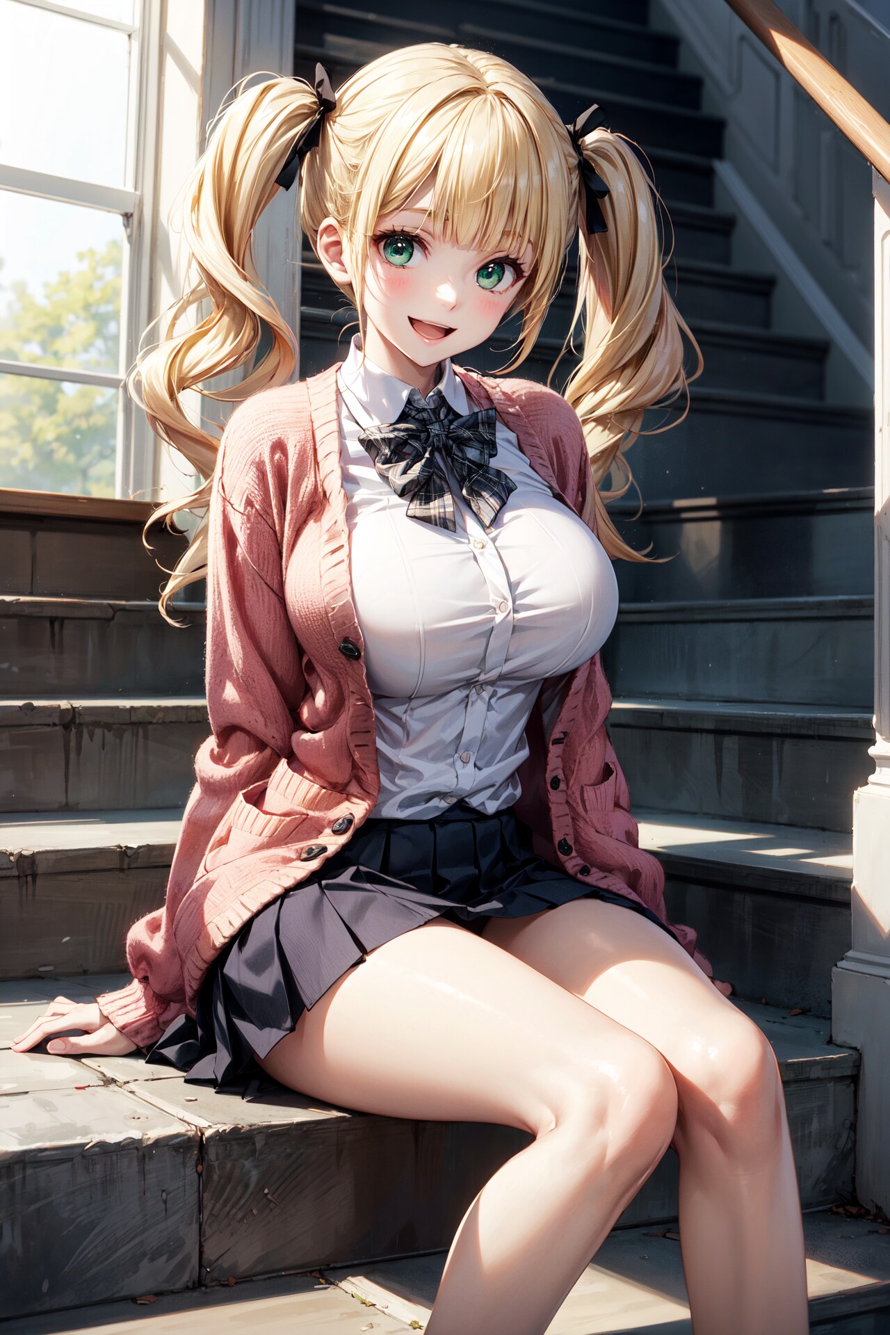 放課後ツインテ | の人気AIイラスト・グラビア