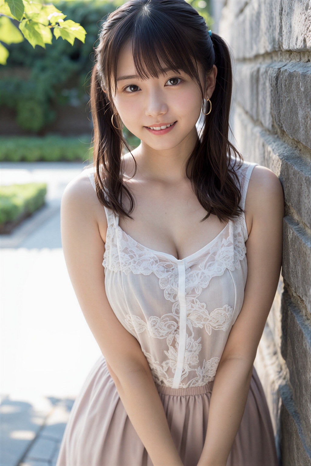 夏の肩出しコーデ 3