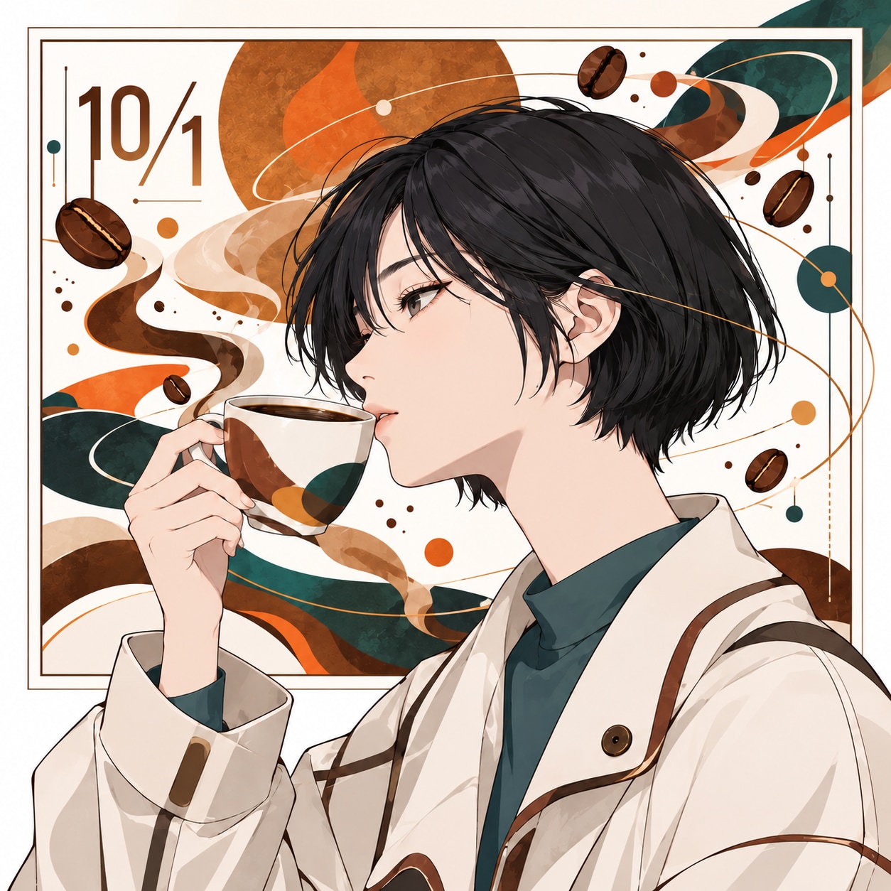 コーヒー | の人気AIイラスト・グラビア