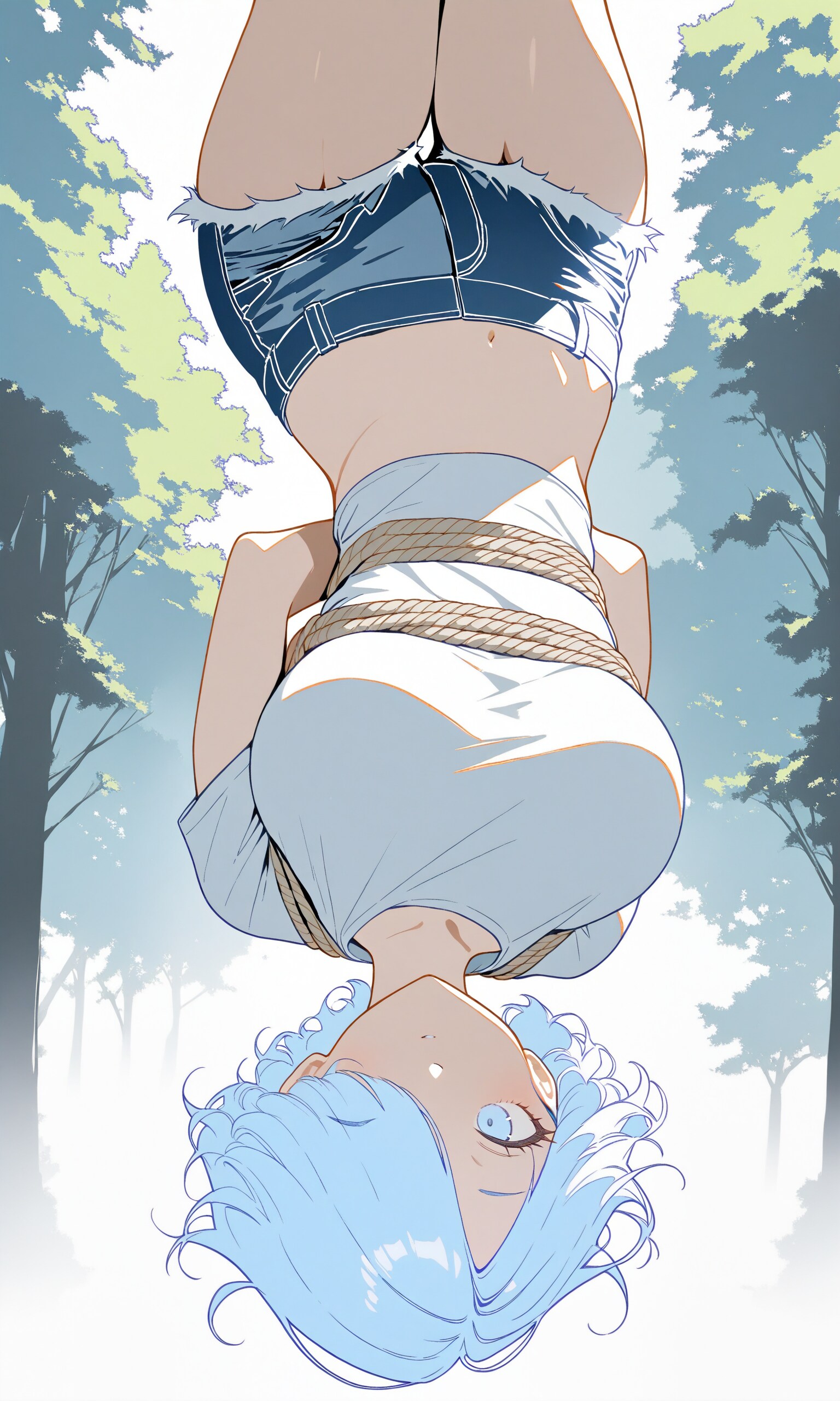 逆さ吊り姉さんXL | の人気AIイラスト・グラビア