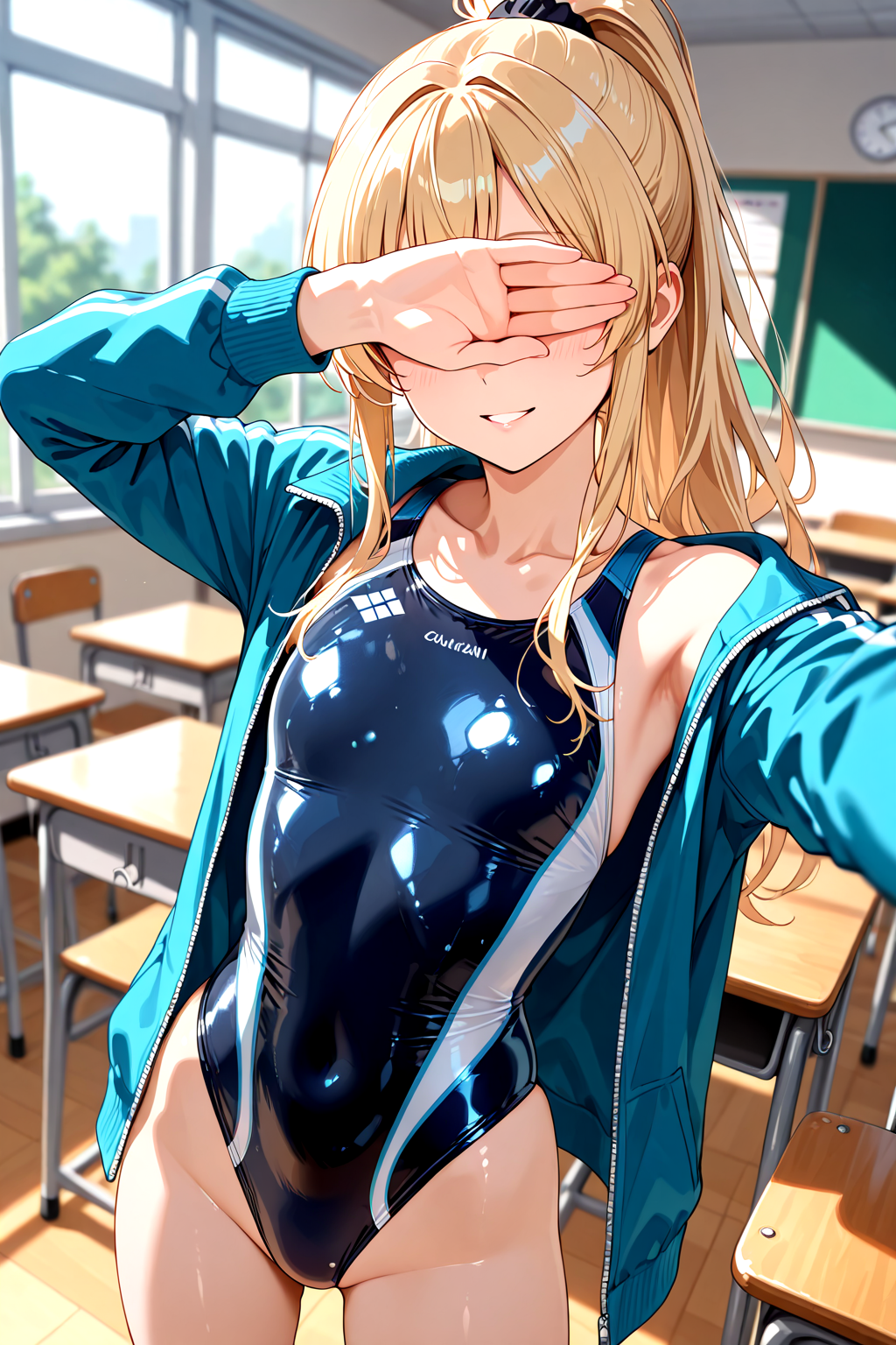 今日泳水着