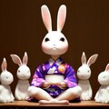 憎たらしい兎人形🐇他2枚 3枚目