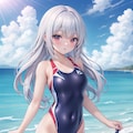 少女競泳水着 7枚目