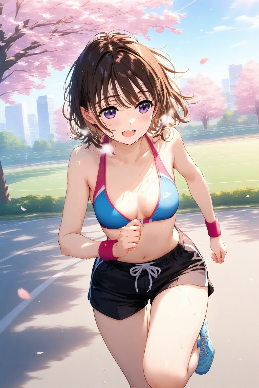桜の公園でマラソン🌸🏃‍♀️