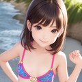 かわいい水着・ビキニの女の子 8枚目