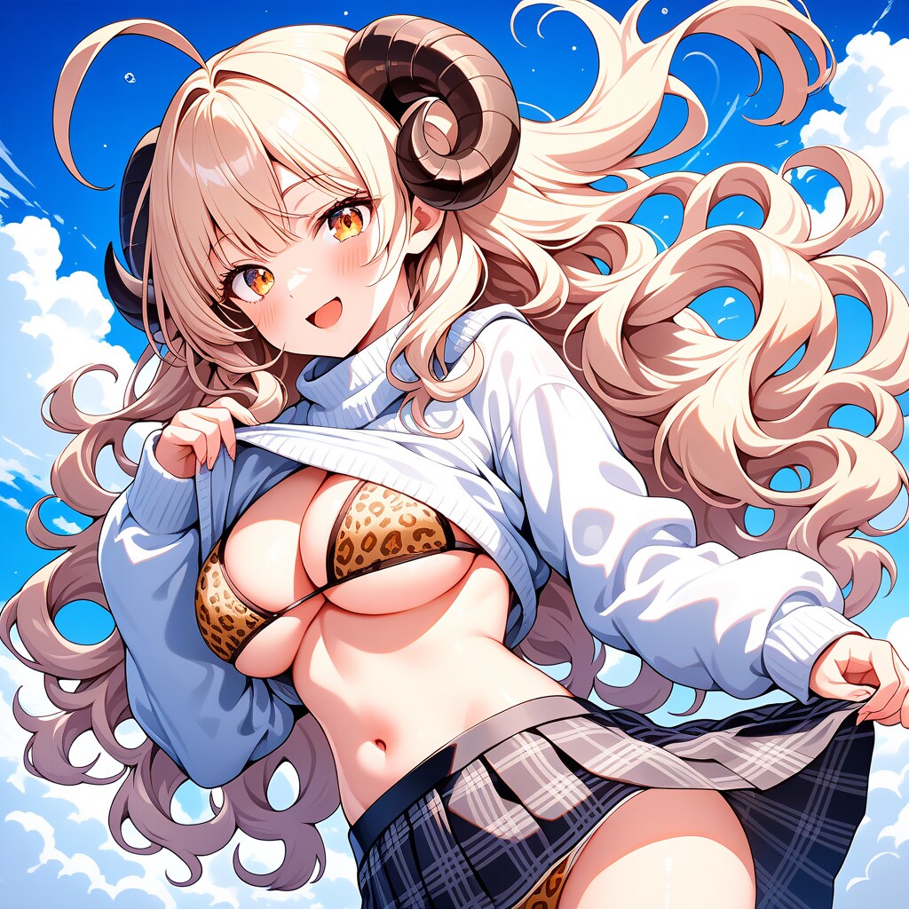たくし上げ羊娘