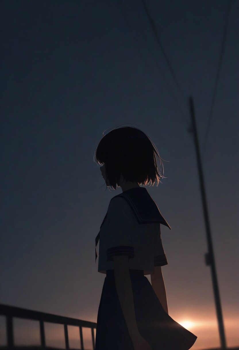 ポートレート(光と影)(cinematic lighting)(3)