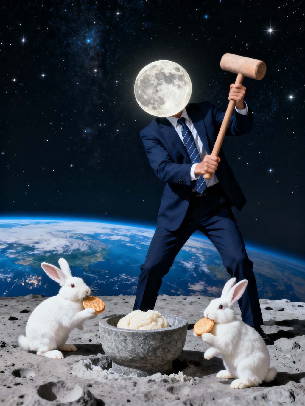 マンデーマン餅つき中ッ！！