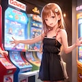 恋愛シミュレーションゲーム風美少女 ゲームセンター編 2枚目