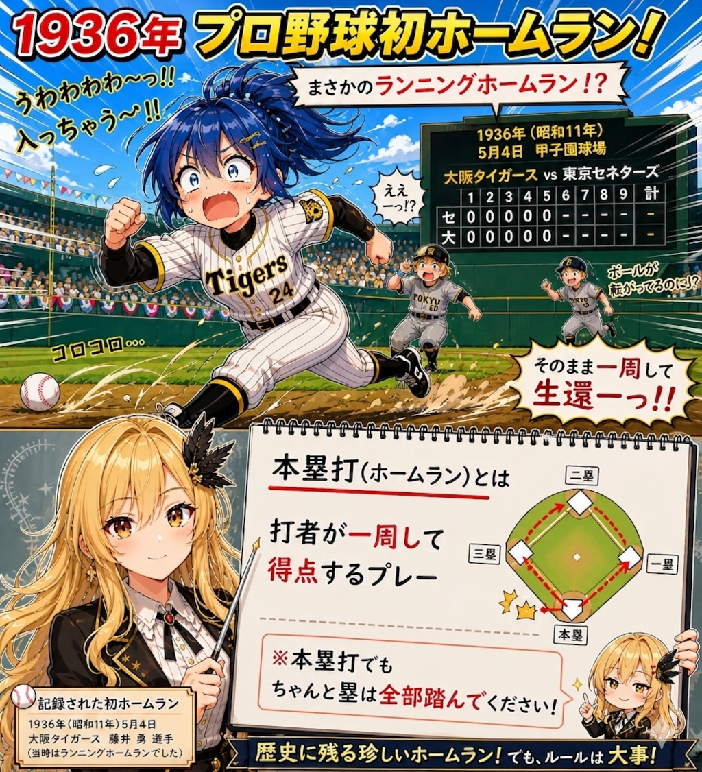 5月4日は初本塁打がプロ野球で初めて記録された日