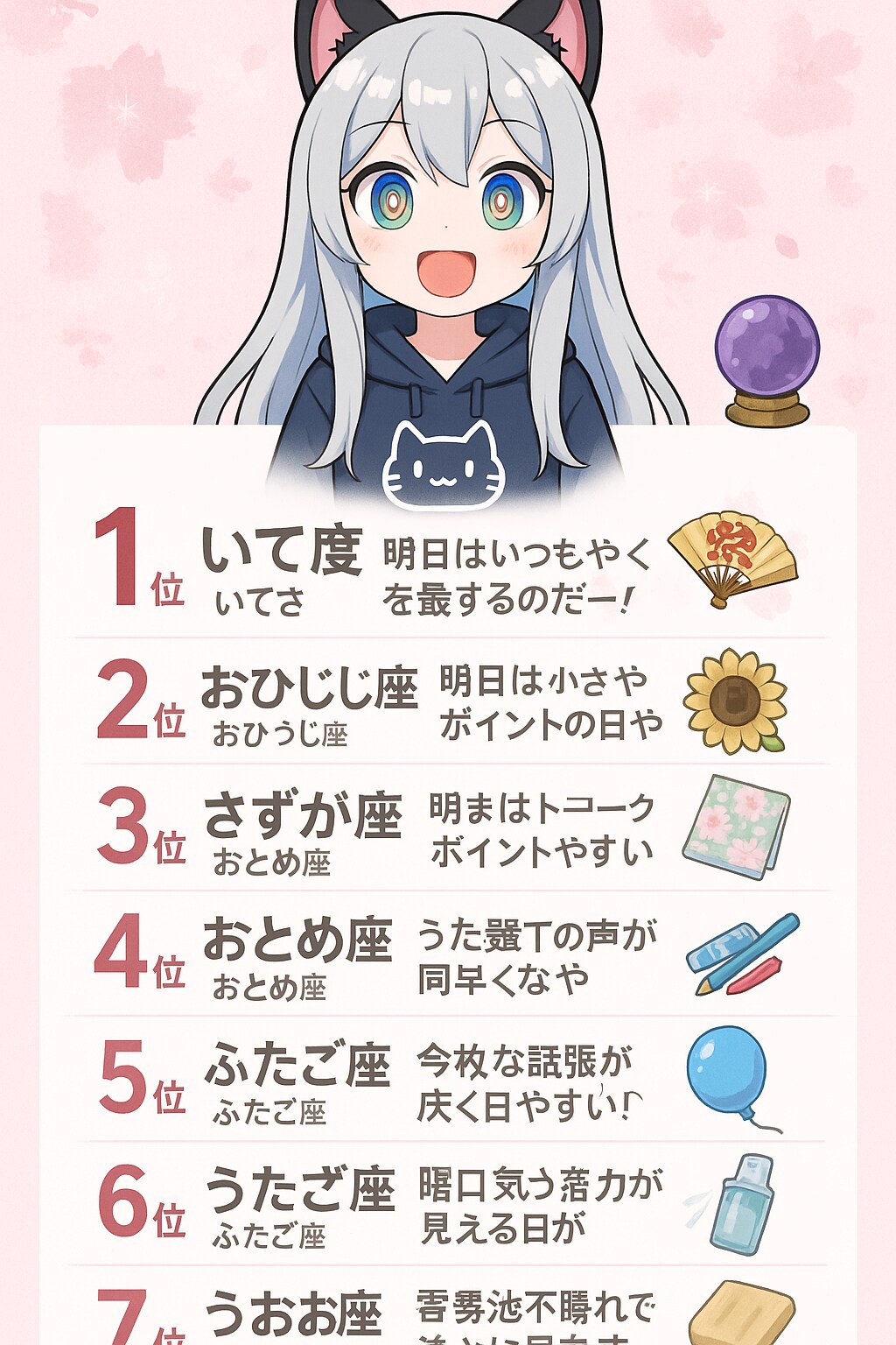 07/20のチャトピちゃん占いー | の人気AIイラスト・グラビア