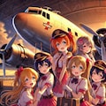 ラブライブキャラとDC-3 3枚目