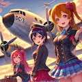 ラブライブキャラとDC-3 2枚目