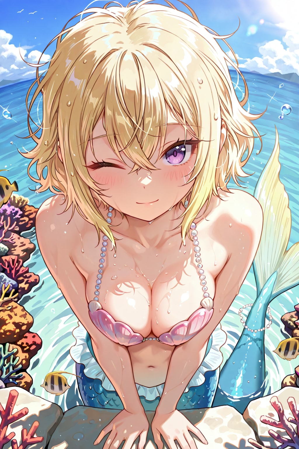 【🌊 海の日 🏝️】✨🧜‍♀️🐚 マーメイド＆マーマン 🐠🧜‍♂️✨