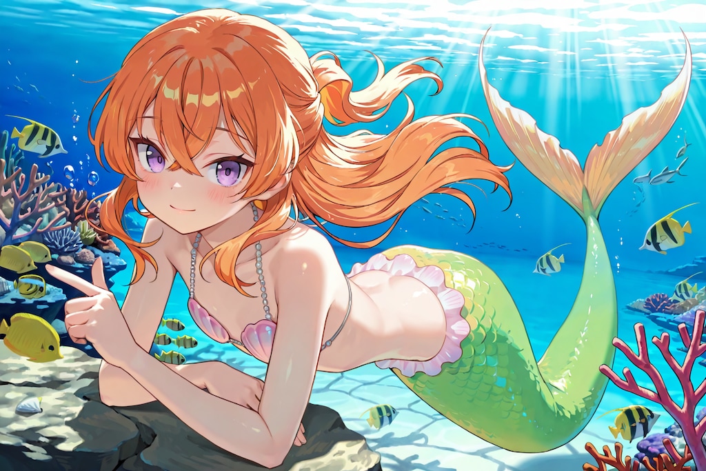 【🌊 海の日 🏝️】✨🧜‍♀️🐚 マーメイド＆マーマン 🐠🧜‍♂️✨