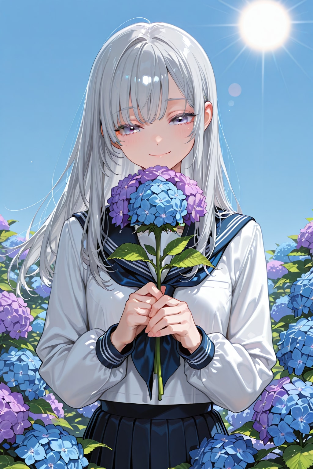 紫陽花少女