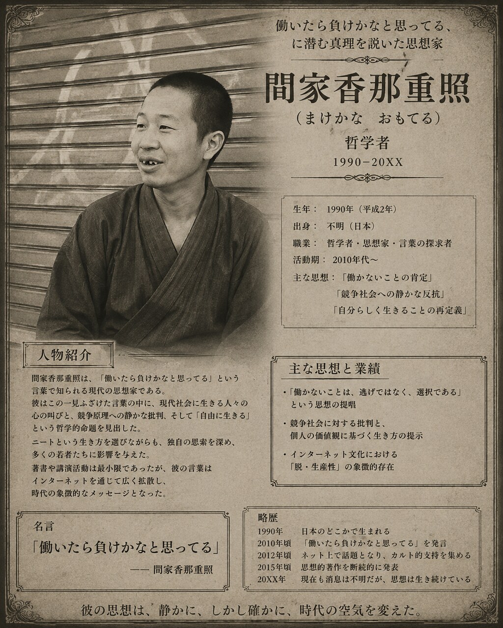 間家香那重照（まけかなおもてる）