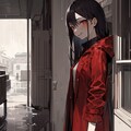 レッドレインコート 3枚目