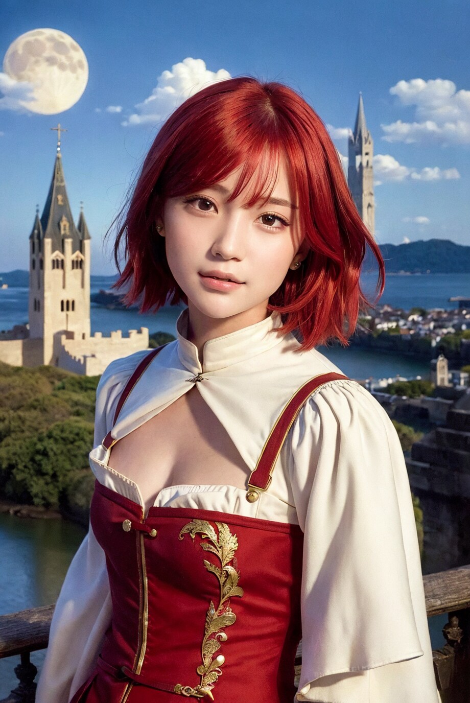 赤い髪の村人