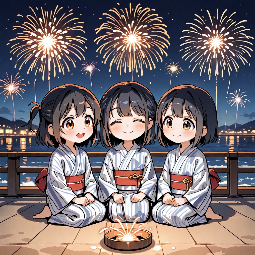 花火見物