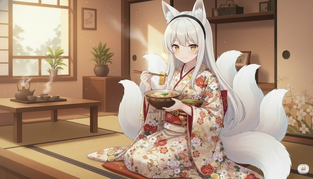 【狐独のグルメ】きつねうどん | の人気AIイラスト・グラビア